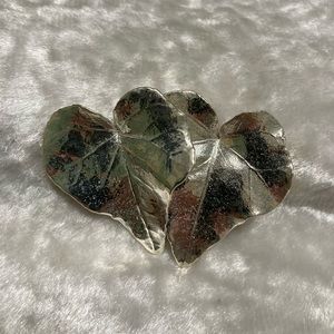 ☘️VTG Nature’s Creations Silver Leaf Brooch